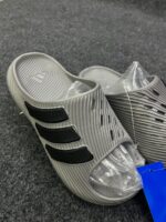 Adidas Adilette Comfort Slides Grey - Image 4