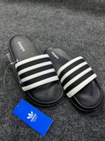 Adidas Slides Black/White - Image 3